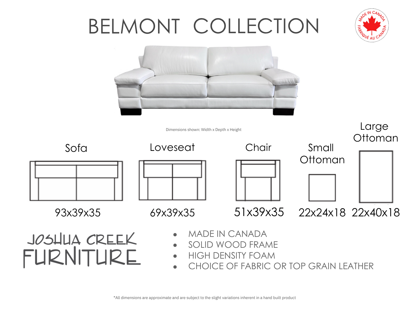 Bellmonte Collection The Belmont Collection – Joshua Creek Furniture