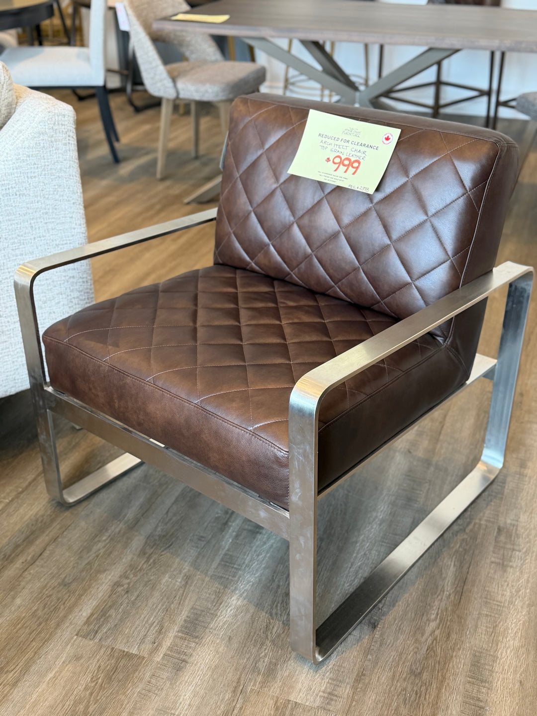 CLEARANCE Architect Top Grain Leather Chair