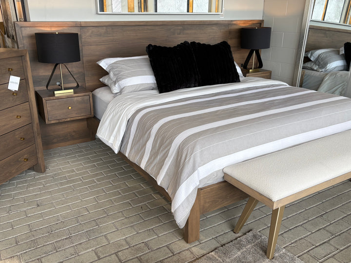 The Retreat Extended Panel Bed with Built In Nighstands