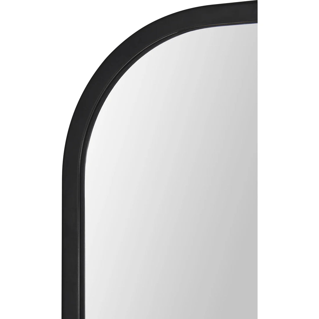 24" x 36" Curved Corners Black Vanity Mirror