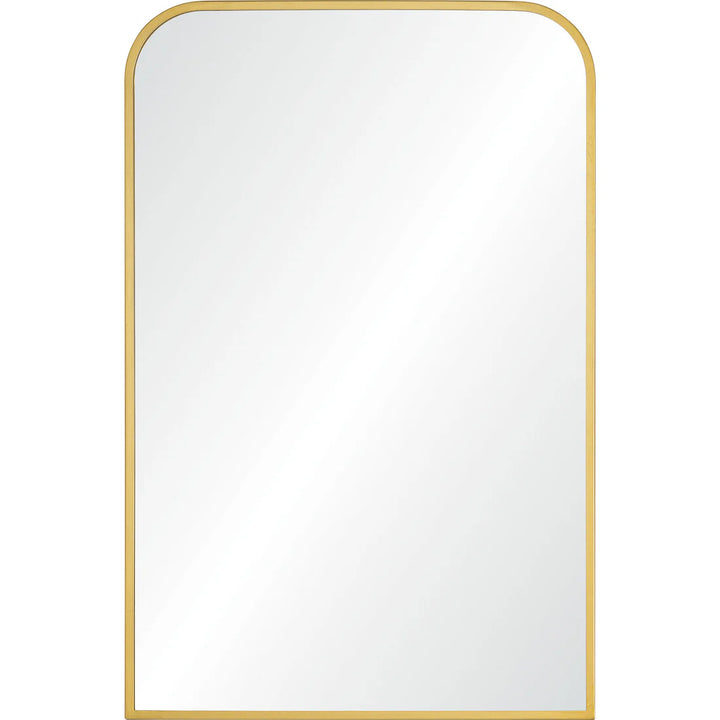24” x 36” Curved Corners Gold Vanity Mirror