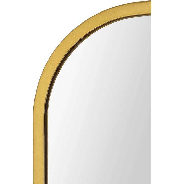 24” x 36” Curved Corners Gold Vanity Mirror
