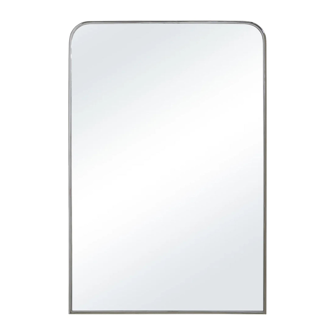 24” x 36” Curved Corners Silver Vanity Mirror