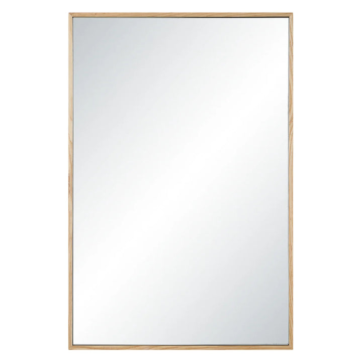24” x 36” Ash Wood Framed Mirror