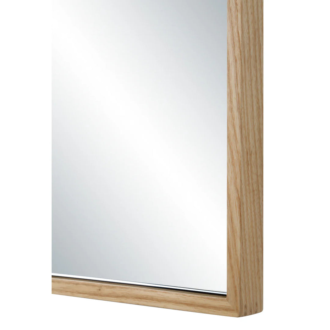 24” x 36” Ash Wood Framed Mirror