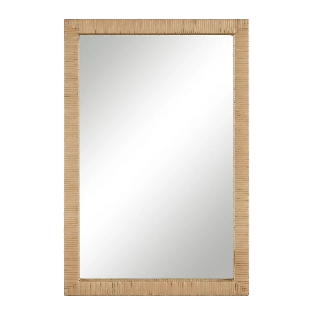 24” x 36” Rattan Mirror