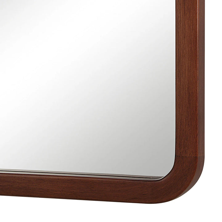 22” x 30” Rounded Corners Wood Framed Mirror