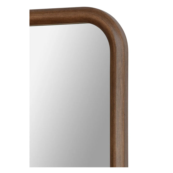 20” x 32” Rounded Corners Wood Framed Mirror