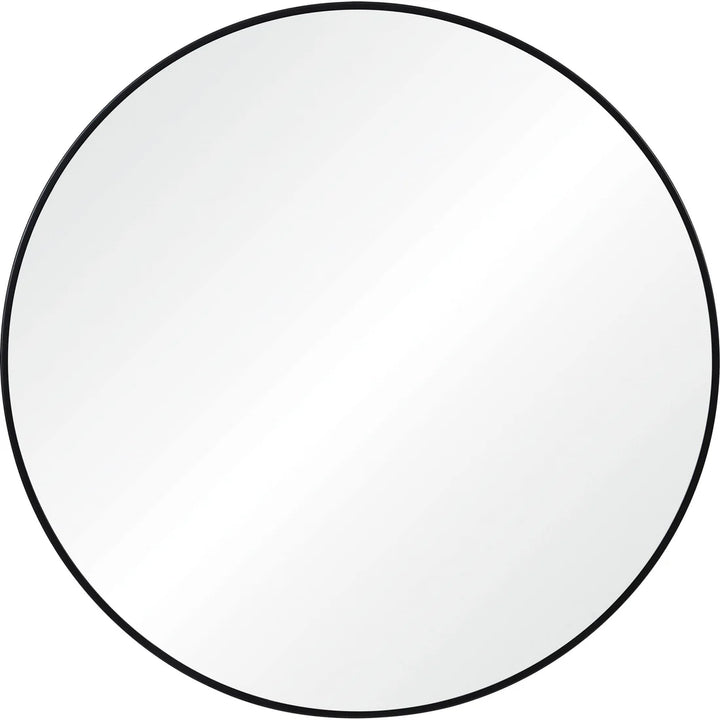 30” Round Black Mirror