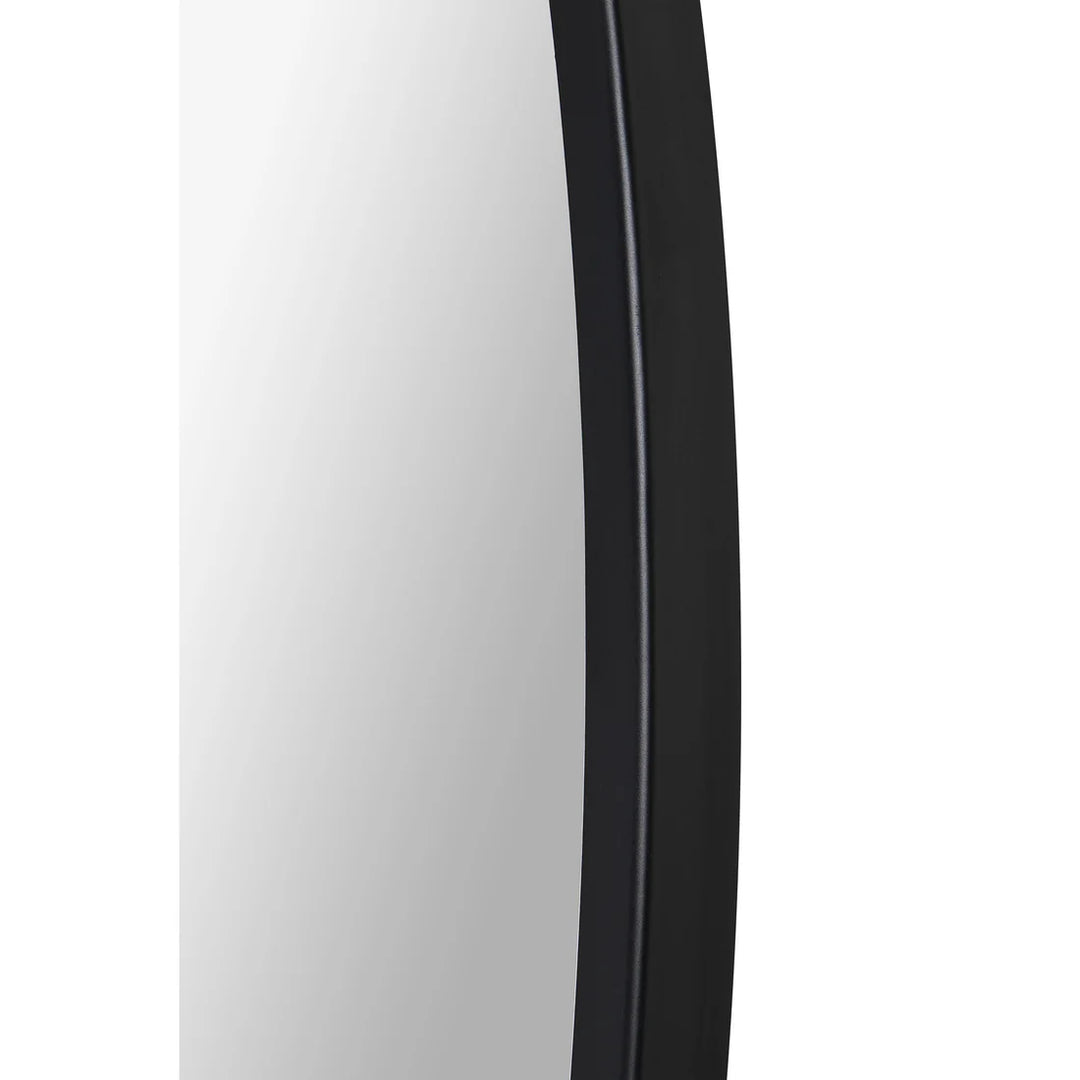 48” Round Black Mirror