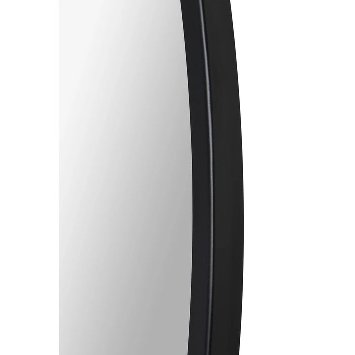 48” Round Black Mirror
