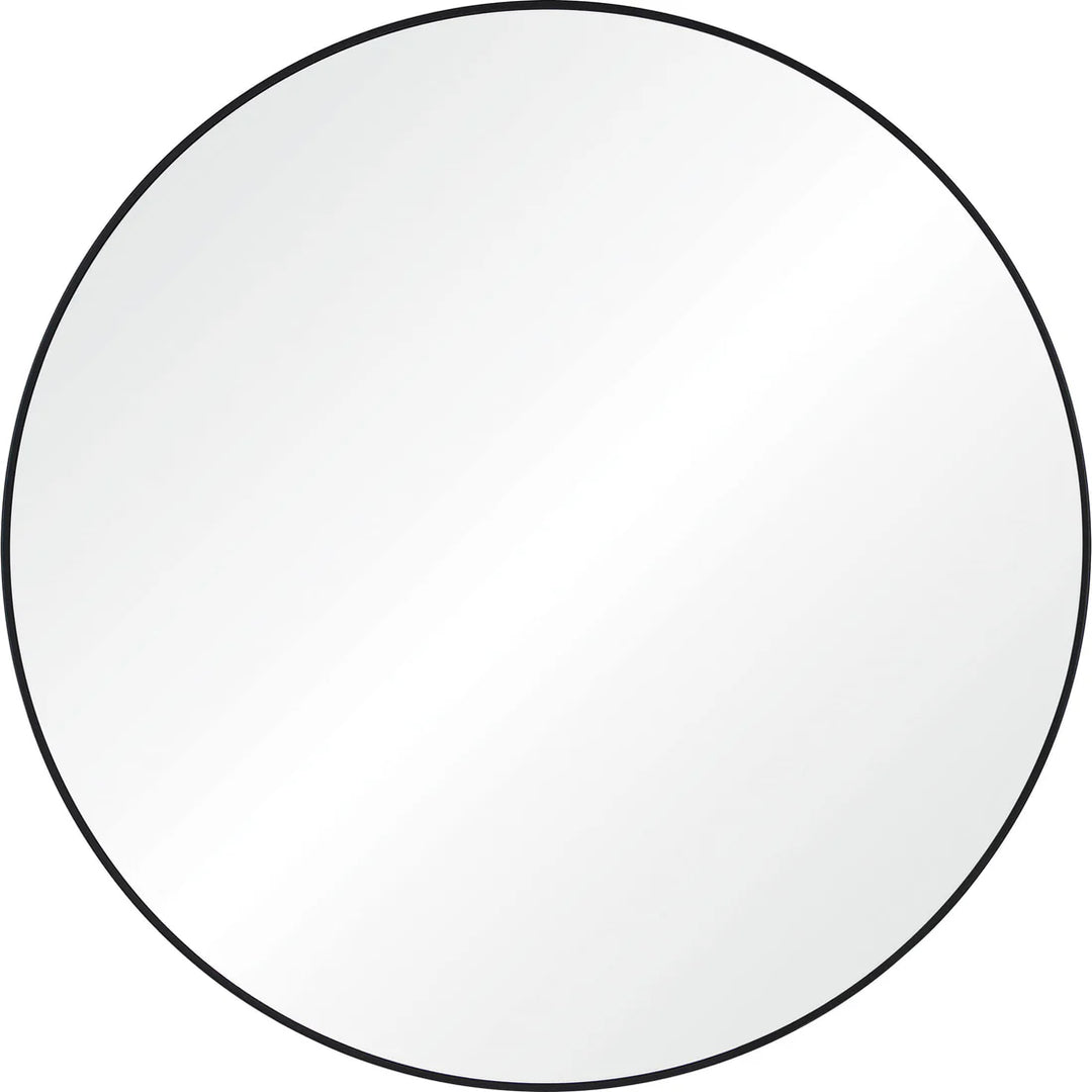 40” Round Black Mirror
