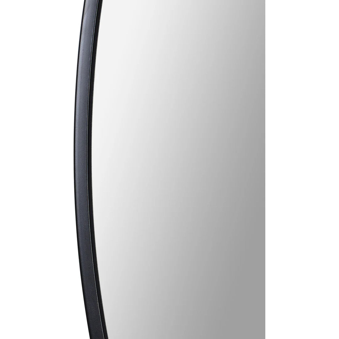 40” Round Black Mirror