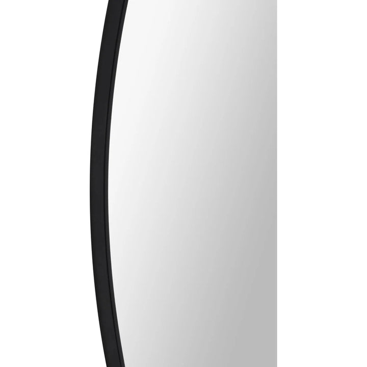 36” Round Black Mirror