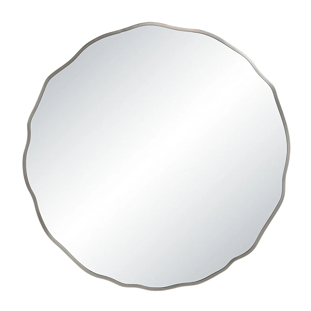 40” Wavy Round Mirror