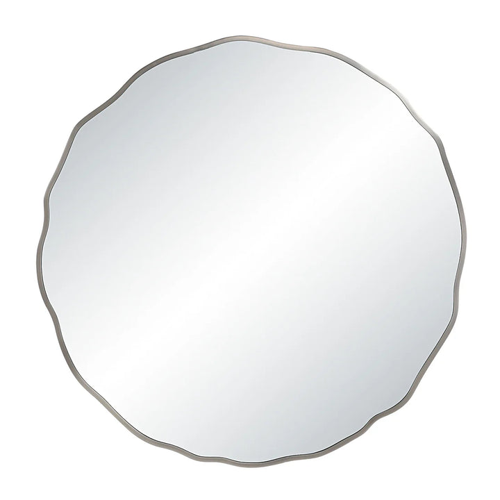 40” Wavy Round Mirror