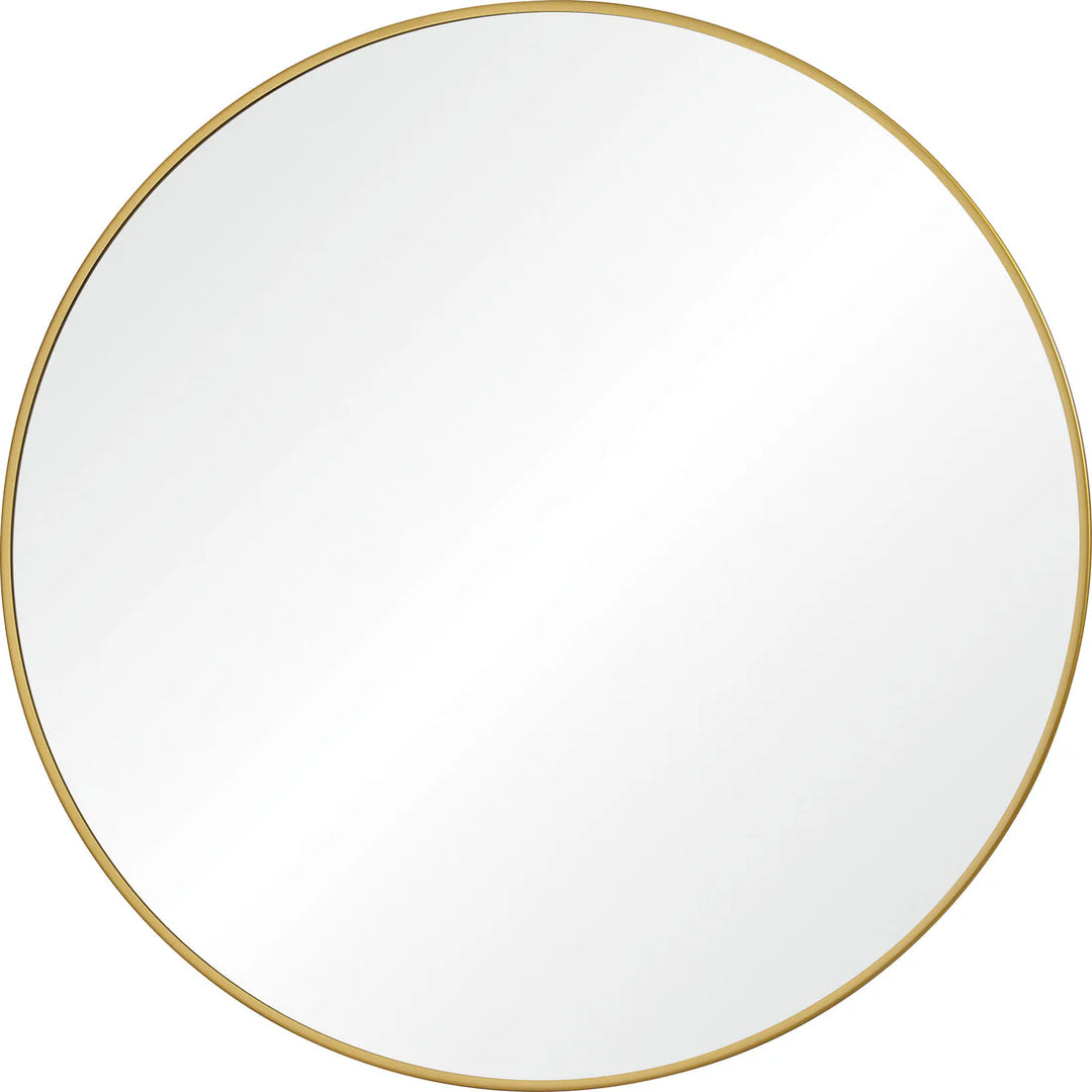 30” Round Gold Mirror