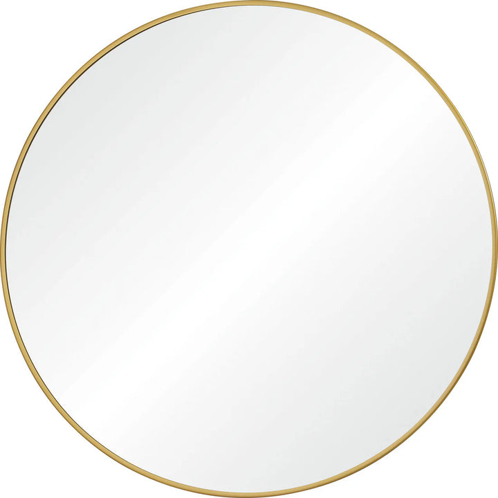 30” Round Gold Mirror