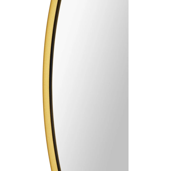 30” Round Gold Mirror