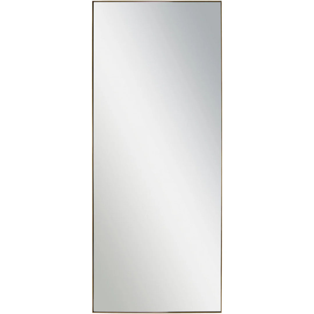 30” x 72” Brass Floor Mirror