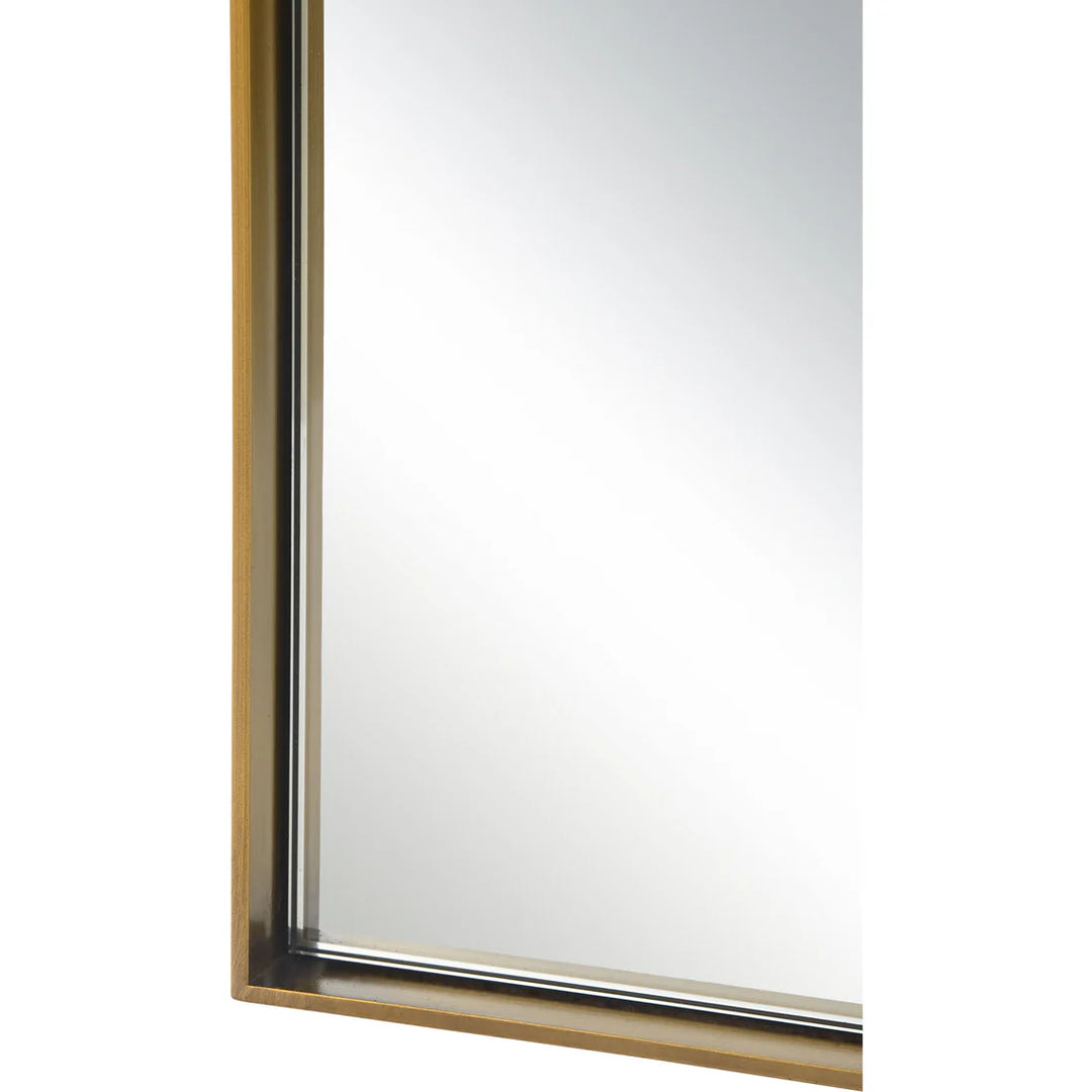 30” x 72” Brass Floor Mirror