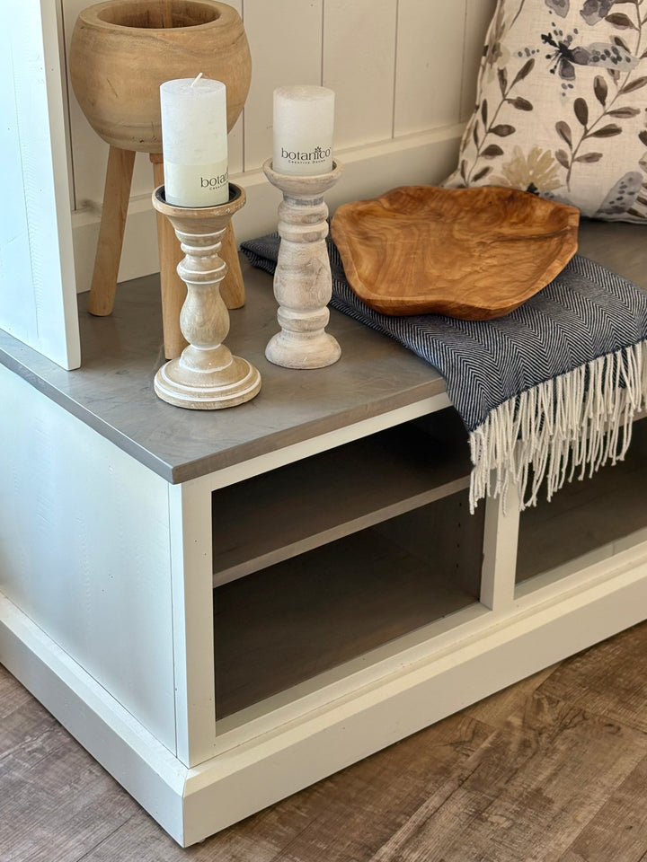 Front Hall Cubby Bench