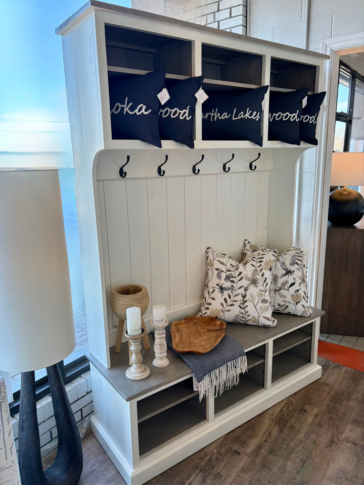 Front Hall Cubby Bench