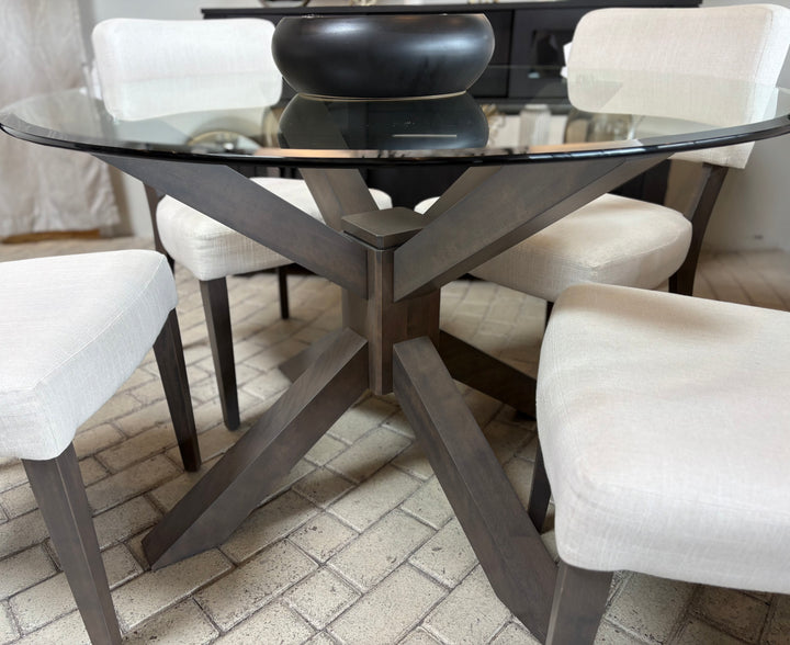 Skye Glass Top Dining Table